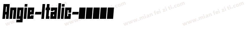 Angie-Italic字体转换