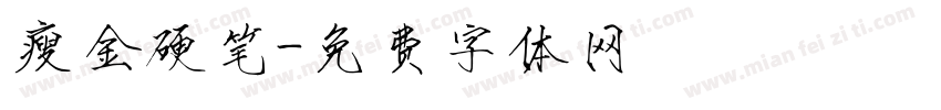 瘦金硬笔字体转换