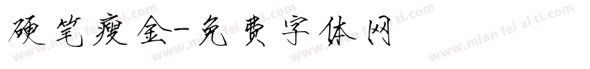 硬笔瘦金字体转换