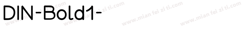 DIN-Bold1字体转换