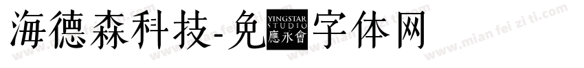 海德森科技字体转换