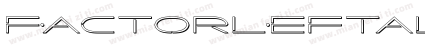FactorLeftalic-J7LE字体转换