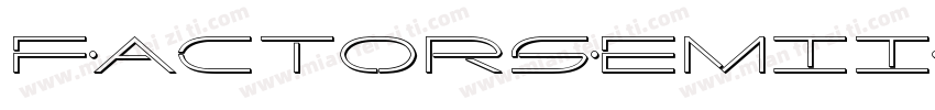 FactorSemiItalic-G2my字体转换