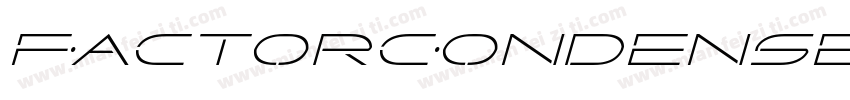 FactorCondensedItalic-xzE8字体转换