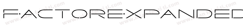 FactorExpanded-pzXR字体转换