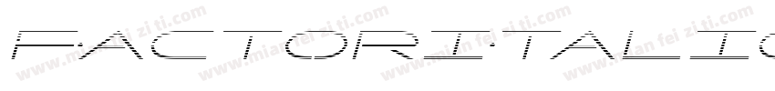 FactorItalic-Va30字体转换