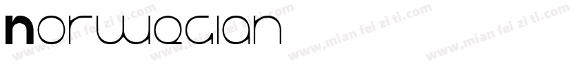 Norwegian字体转换