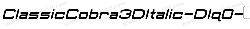 ClassicCobra3DItalic-Dlq0字体转换