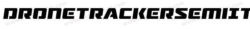 DroneTrackerSemiItalic-LlGD字体转换