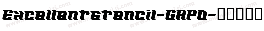 Excellentstencil-GAPD字体转换