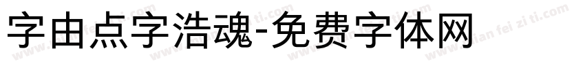 字由点字浩魂字体转换