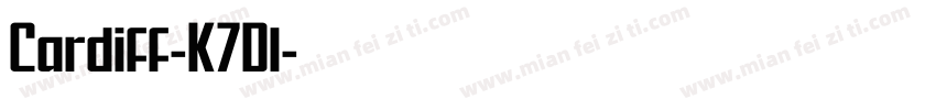 Cardiff-K7Dl字体转换