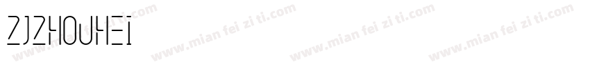 ZJZHOUHEI字体转换