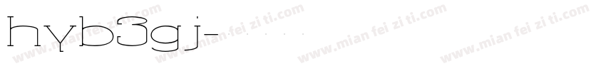 hyb3gj字体转换