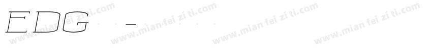 EDG字体字体转换