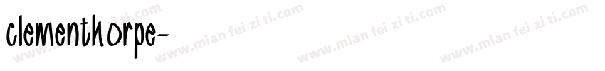 clementhorpe字体转换
