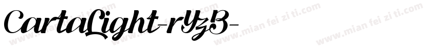 CartaLight-rYzB字体转换