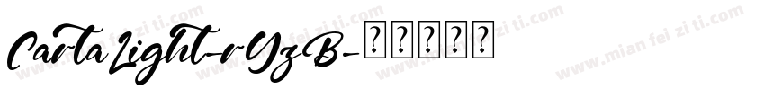 CartaLight-rYzB字体转换