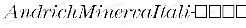 AndrichMinervaItali字体转换