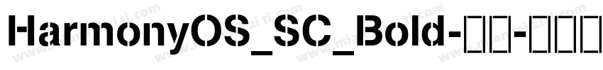 HarmonyOS_SC_Bold-粗体字体转换