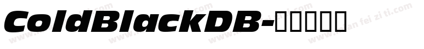 ColdBlackDB字体转换