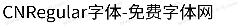 CNRegular字体字体转换