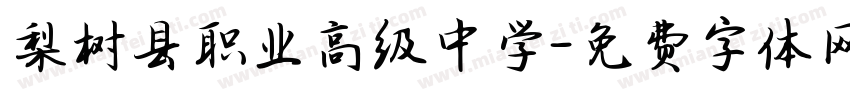 梨树县职业高级中学字体转换
