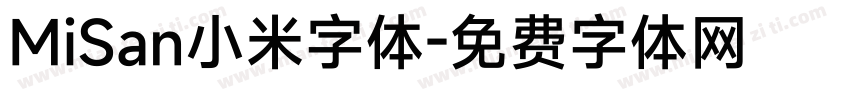 MiSan小米字体字体转换