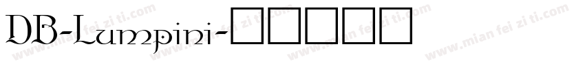 DB-Lumpini字体转换