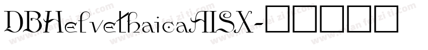 DBHelvethaicaAISX字体转换