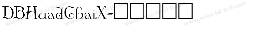 DBHuadChaiX字体转换
