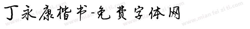 丁永康楷书字体转换