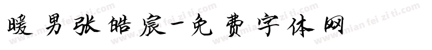 暖男张皓宸字体转换