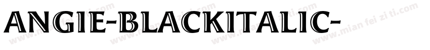 Angie-BlackItalic字体转换