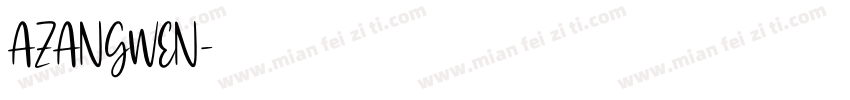 AZANGWEN字体转换