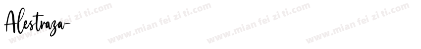 Alestraza字体转换