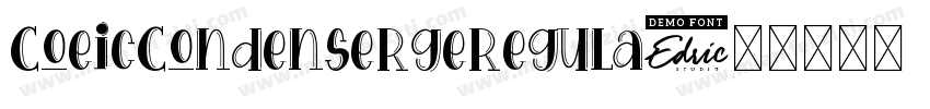 CoeicCondenseRgeRegula字体转换