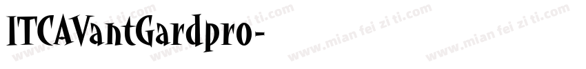 ITCAVantGardpro字体转换