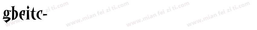 gbeitc字体转换