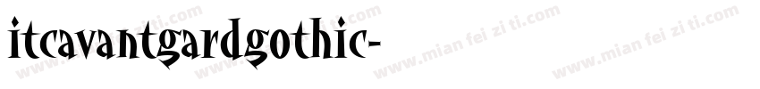 itcavantgardgothic字体转换