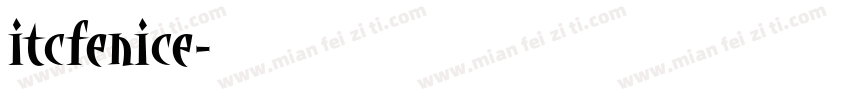 itcfenice字体转换