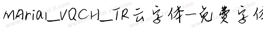 MArial_VQCH_TR云字体字体转换