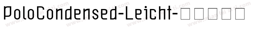 PoloCondensed-Leicht字体转换