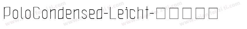 PoloCondensed-Leicht字体转换