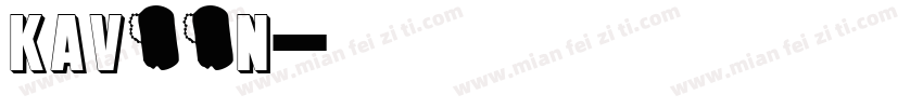kavoon字体转换