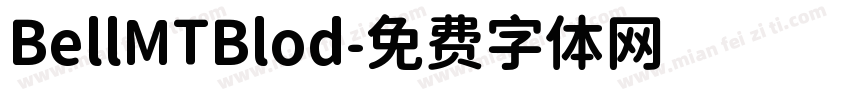 BellMTBlod字体转换
