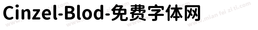 Cinzel-Blod字体转换