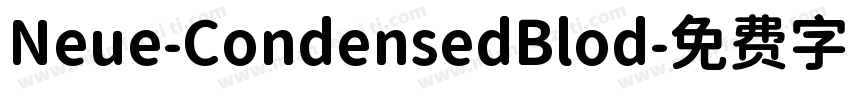 Neue-CondensedBlod字体转换