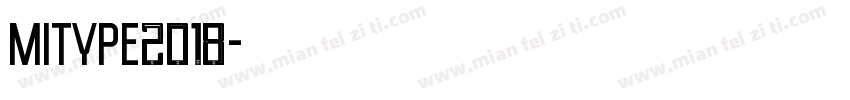 Mitype2018字体转换