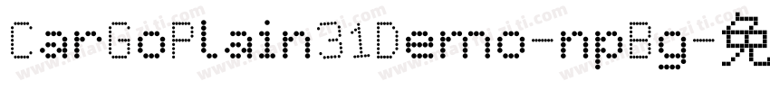 CarGoPlain31Demo-npBg字体转换